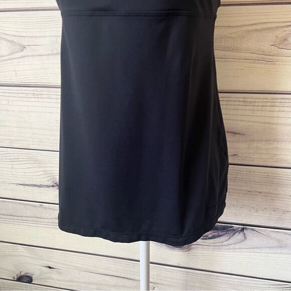 Patagonia Black Morning Glory Cross Back Ruched Tank Top - Picture 3 of 7